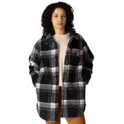 Carhartt Women's Loose Fit Fleece Outerwear Jacket, Plush 100% Polyester, Black, Small, 107138