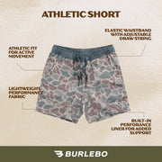 BURLEBO Athletic Shorts - Camo - L