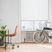 Regal Living Cordless Venetian Vinyl Blinds, 2-Inch Room Darkening Slats, White, 26 x 48 in, WMQKWT260480