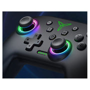 DinoFire Q218 Switch Pro Controller for Nintendo Switch, Black+RGB Light