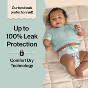 The Honest Company Clean Conscious Diapers, Hypoallergenic, Fragrance Free, Size 2 (12-18 lbs), 72 Count, Tutu Cute and Rose Blossom Prints