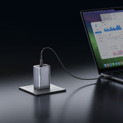 Anker Prime Wall Charger, 100W GaN, 3 Ports with USB-C and USB-A, Silver, Compact Foldable Design, A2688J41-1