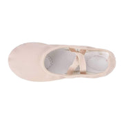 Dynadans Leather Ballet Shoes with Elastic X Straps, Beige, Size 11.5 Little Kid