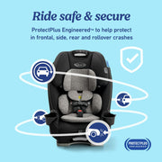 Graco SlimFit 3-in-1 Convertible Car Seat, Navy and Shaw Grey