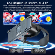 AIJUNCT VR Headset for Nintendo Switch 2, Adjustable HD Lenses, Comfortable Lightweight Design with Elastic Head Strap, 3D Virtual Reality Gaming Goggles