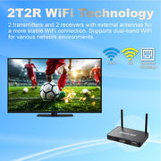 SuperBox S6 Pro Smart TV Box, 4GB RAM, 32GB Storage, Android 12, 6K HDR10 Video, Voice Remote Control, Black