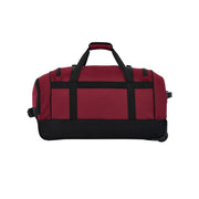 Protege Everyday Journey 25 in. Medium Rolling Duffel Bag, Red, Durable Polyester, Inline Skate Wheels, Telescopic Handle, Lockable Zippers, WM-98725-630