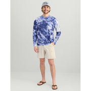 Huk Pursuit Mossy Oak Long-Sleeve T-Shirt - Mossy Oak Elements Stormwater Skipper Blue - 3XL