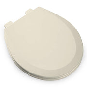 Bemis 500EC146 Molded Wood Round Toilet Seat With Easy Clean and Change Hinge, Almond
