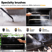 Dupray Advanced 24-Piece Steam Cleaning Accessory Kit with Microfiber Cloths, Nylon, Brass, Horsehair, Stainless Steel Brushes, Felt Storage Bag DUPBOX01