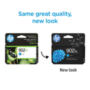 HP 902XL Cyan Original Ink Cartridge, High Yield, Vibrant Color, Compatible with OfficeJet Pro 6968 6975 6978, T6M02AN#RFD