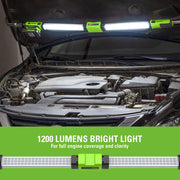 Greenworks 24V Underhood Work Light, 1200 Lumen LED Portable Light Bar, Adjustable 56-80 in, Includes 2.0Ah Battery and Charger, WLG907