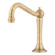 Signature Hardware SHMA449002AGBR Marceau 1.2 GPM Widespread Bathroom Faucet with Drain Assembly, Aged Brass