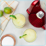 Nostalgia NSM32RRD1 Frozen Drink Maker and Margarita Machine for Home 32-Ounce Slushy Maker with Stainless Steel Flow Spout