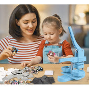 AUTO Square Refrigerator Magnet Maker Machine, 2'' x 2'' DIY Personalized Photo Magnetic Refrigerator Magnet with Buttons and Supplies