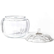 Anchor Hocking Glass Pumpkin Candy Jar, 2 Liter Capacity, Clear, Dishwasher Safe