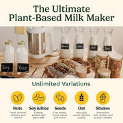 Cuisinart NutSmart Nut Milk Maker, 50 Oz Capacity, Silver, 15,000 RPM Motor, Makes Almond Soy Oat Bean Milk in 60 Seconds, Easy to Clean, 6965