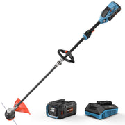 Senix 60V Max X6 Brushless Cordless String Trimmer, 16-Inch Cutting Diameter, Variable Speed, Lightweight Aluminum Shaft, 3Ah Battery and Charger Included