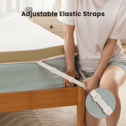 Chitooma 3 Inch Gel-Infused Memory Foam Mattress Topper, Cooling, Pressure Relief, Removable Bamboo Fiber Cover, Non-Slip Mesh Base, Queen