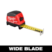 Milwaukee Electric 5m/16ft Wide Blade Tape Measure, Red/Black, 13ft Standout, 16ft Reach, 48-22-1217