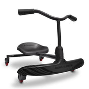 Radio Flyer Stingray Caster Scooter Ride-On for Kids, Adjustable Padded Seat, 360-Degree Spins, Solid Steel Frame, Black, Ages 3-8, 627Z