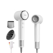 Tideway C02 Titanium High-Speed Hair Dryer, 110000 RPM Brushless Motor, Ionic Technology, 4 Heat Settings, Smart Thermo Control, Silver