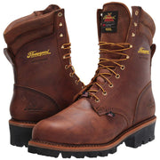 Thorogood Logger Series Insulated Waterproof Steel Toe Work Boots, Trail Crazyhorse Leather, 400g Thinsulate, Vibram Outsole, 12M, 804-3554D120