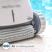Maytronics Dolphin Proteus DX5i Robotic Pool Vacuum Cleaner with Wi-Fi Control, Wall Climbing, Waterline Scrubber, Top-Load Filtration, for In-Ground Pools up to 50 ft