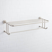 Signature Hardware 1804-BN Towel Shelf-Brass and Zinc Material-Brushed Nickel