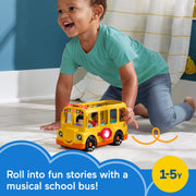 Fisher-Price HWB30 Little People School Bus Musical Toddler Toy Vehicle with 2 Figures