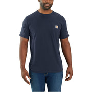 Carhartt Force Relaxed-Fit Midweight Short-Sleeve Pocket T-Shirt - Navy - 3XLT