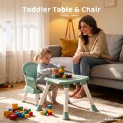 AILEEKISS ETD001TN 8 in 1 Baby High Chair, Convertible Toddler Dining Booster Seat with Adjustable Tray, 5-Point Harness, Green