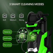 Zimtown 3800PSI Max 2.6GPM Smart High Pressure Power Washer, Touch Screen 3 Gear Level