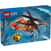 LEGO City Coast Guard Helicopter Building Toy, 551 Pieces, Multicolor, Ages 7+, 6585656