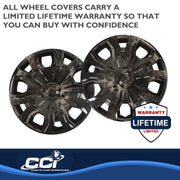 Coast2coast Wheel Cover Set, 16 Inch, 5 Split Spoke, Gloss Black Painted, Automotive Grade ABS Plastic, 4 Pack, Fits 2019-2020 Ford Transit IWC54316BLK