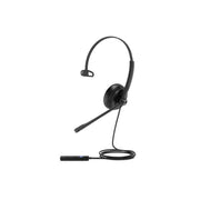 Yealink UH34 Mono Teams USB Wired Headset, Noise-Isolating Microphone, Ultra-Lightweight, Soft Leatherette Ear Cushion, In-Line Call Control, YEA-UH34-MONO-TEAMS