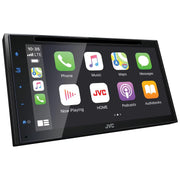 JVC KW-V660BT Double-Din in-Dash DVD Receiver 6.8-inch with Bluetooth Apple Carplay Android Auto and SiriusXM Ready