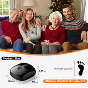 Anqdy Foot Massager with Heat, Shiatsu Deep Tissue Massage, 4 Modes, 5 Intensity Levels, Black