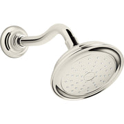 Kohler Artifacts Single Function Shower Head, 1.75 GPM, Katalyst Air-Induction Technology, MasterClean Sprayface, Vibrant Polished Nickel, Wall-Mount