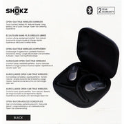 Shokz OpenFit Air Open-Ear True Wireless Earbuds, Black, Lightweight Sporty Design, Bluetooth 5.2, 28-Hour Battery Life, T511-ST-BK-US