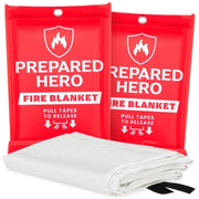 Prepared Hero Emergency Fire Blanket, Fiberglass Fire Safety Equipment, 40