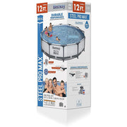 Bestway 56061US Steel Pro MAX Above Ground Swimming Pool, 12' x 30
