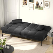 COMHOMA Cloud Comfort Convertible Futon Sofa Bed, Black