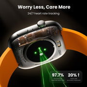 Amazing Impulse WeariQ Kids Smart Watch, 1.75-Inch Touch Screen, Bluetooth Calling, 123 Sports Modes, IP68 Waterproof, Heart Rate Monitor, 5 Interchangeable Straps