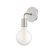 Mitzi Chloe 1 Light Wall Sconce, Polished Nickel Finish, Dimmable Incandescent, 13 in Tall, 5 in Wide, H110101A-PN