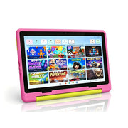 BESTSKI Kids Tablet, 10.1 Inch HD IPS Display, 14GB RAM, 64GB Storage Expandable to 1TB, Quad-Core 2.4GHz Processor, Android 14, 5G WiFi, Pink Protective Case, KT1028
