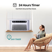 Hisense 10,000 BTU Window Air Conditioner, 550 Sq Ft Coverage, White, Remote Control, LED Display, Multi-Purpose Modes, ConnectLife App Enabled, WAW1025CW1W