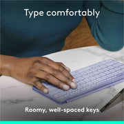 Logitech Keys-To-Go 2 Slim Portable Bluetooth Keyboard with Built-in Cover, Full Shortcut Row, Compatible with iPad iPhone Mac Apple TV, Graphite, 920-012866