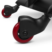 Radio Flyer Stingray Caster Scooter Ride-On for Kids, Adjustable Padded Seat, 360-Degree Spins, Solid Steel Frame, Black, Ages 3-8, 627Z