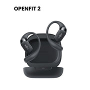 Shokz OpenFit 2 Wireless Open-Ear Headphones, Premium DualBoost Audio, IP55 Water-Resistant, 48H Playtime, USB-C Fast Charging, Black, SHOKZ T920